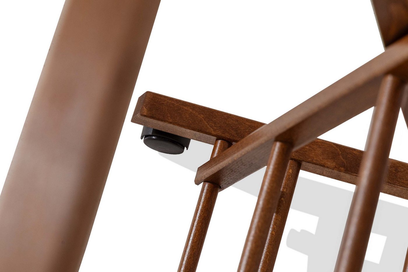 KONSIMO® Herrendiener AGLAS Kleiderbutler, auf Drehrollen, aus massivem Buchenholz, (1 St), hergestellt in der EU, elegant und modern, handgefertigt – Bild 4 von 5