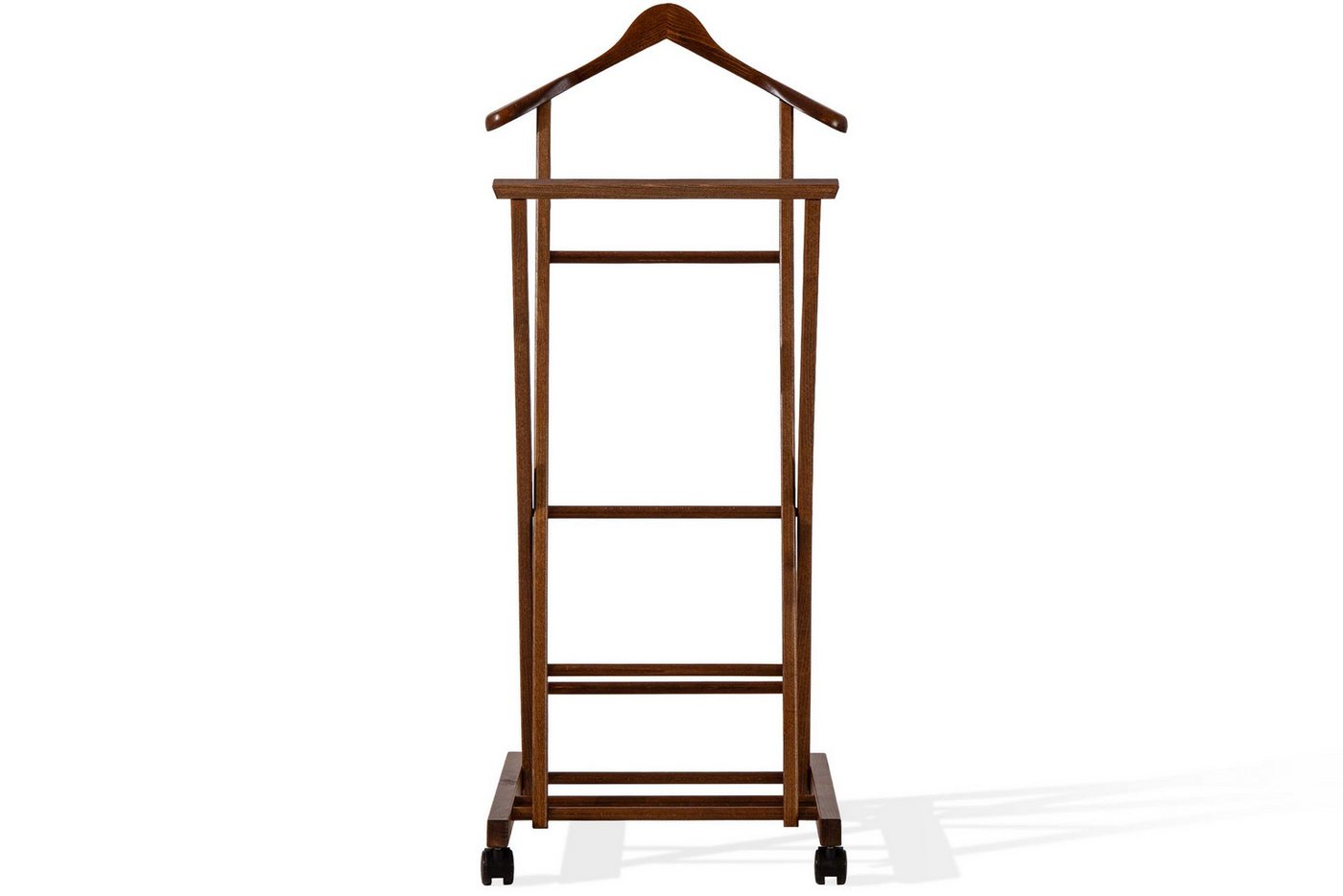 KONSIMO® Herrendiener AGLAS Kleiderbutler, auf Drehrollen, aus massivem Buchenholz, (1 St), hergestellt in der EU, elegant und modern, handgefertigt – Bild 5 von 5