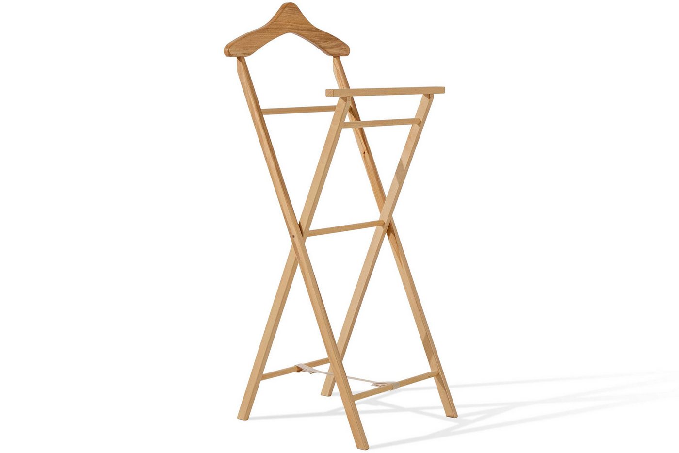 KONSIMO® Herrendiener AGLAS Kleiderbutler, Kleiderständer, Buchenmassivholz, (1 St), hergestellt in der EU, superstabiler Massivholzrahmen, handgefertigt – Bild 3 von 5