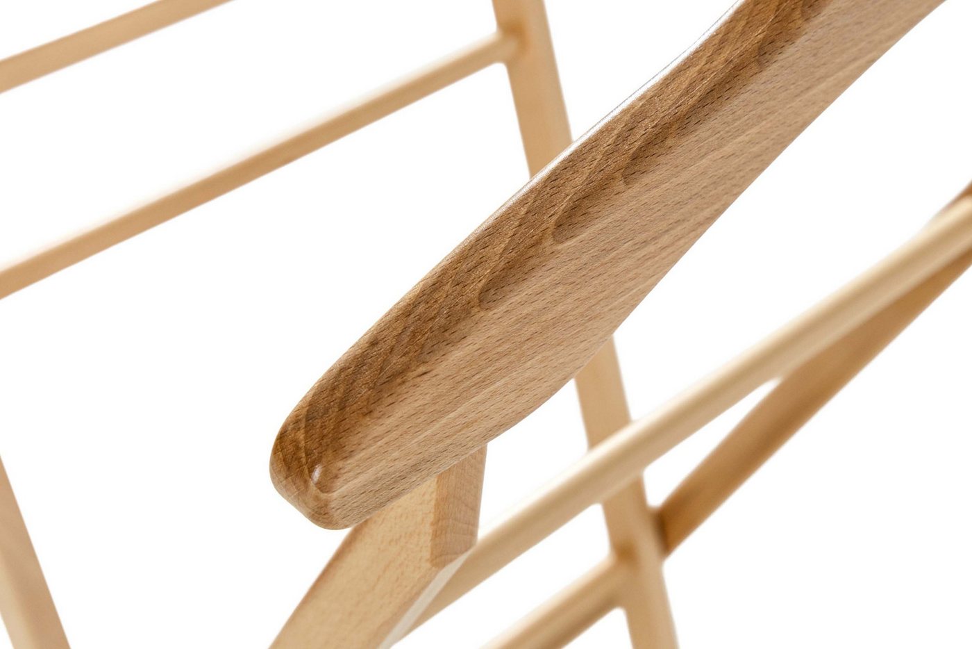 KONSIMO® Herrendiener AGLAS Kleiderbutler, Kleiderständer, Buchenmassivholz, (1 St), hergestellt in der EU, superstabiler Massivholzrahmen, handgefertigt – Bild 4 von 5