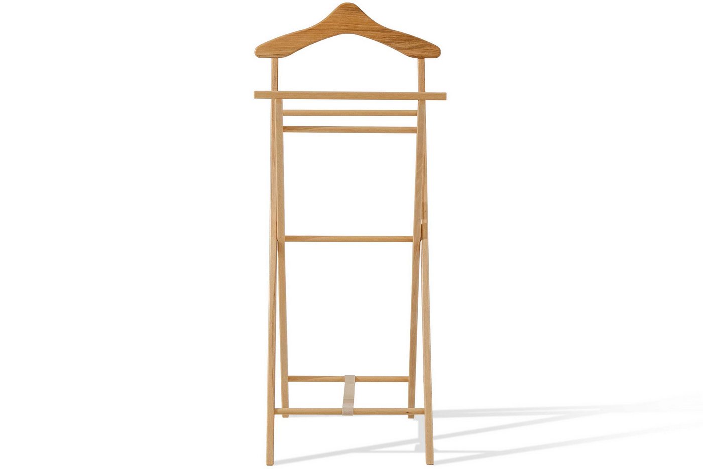 KONSIMO® Herrendiener AGLAS Kleiderbutler, Kleiderständer, Buchenmassivholz, (1 St), hergestellt in der EU, superstabiler Massivholzrahmen, handgefertigt – Bild 5 von 5
