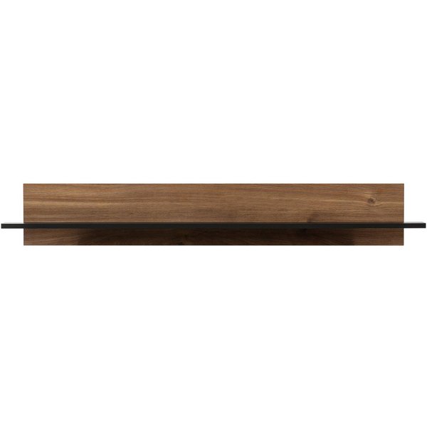 KONSIMO® Wandregal CHRISTO Wandboard, ABS-Kanten, Loft, hergestellt in der EU, 135 cm, Wandmontage, Holzoptik, dunkle Eiche