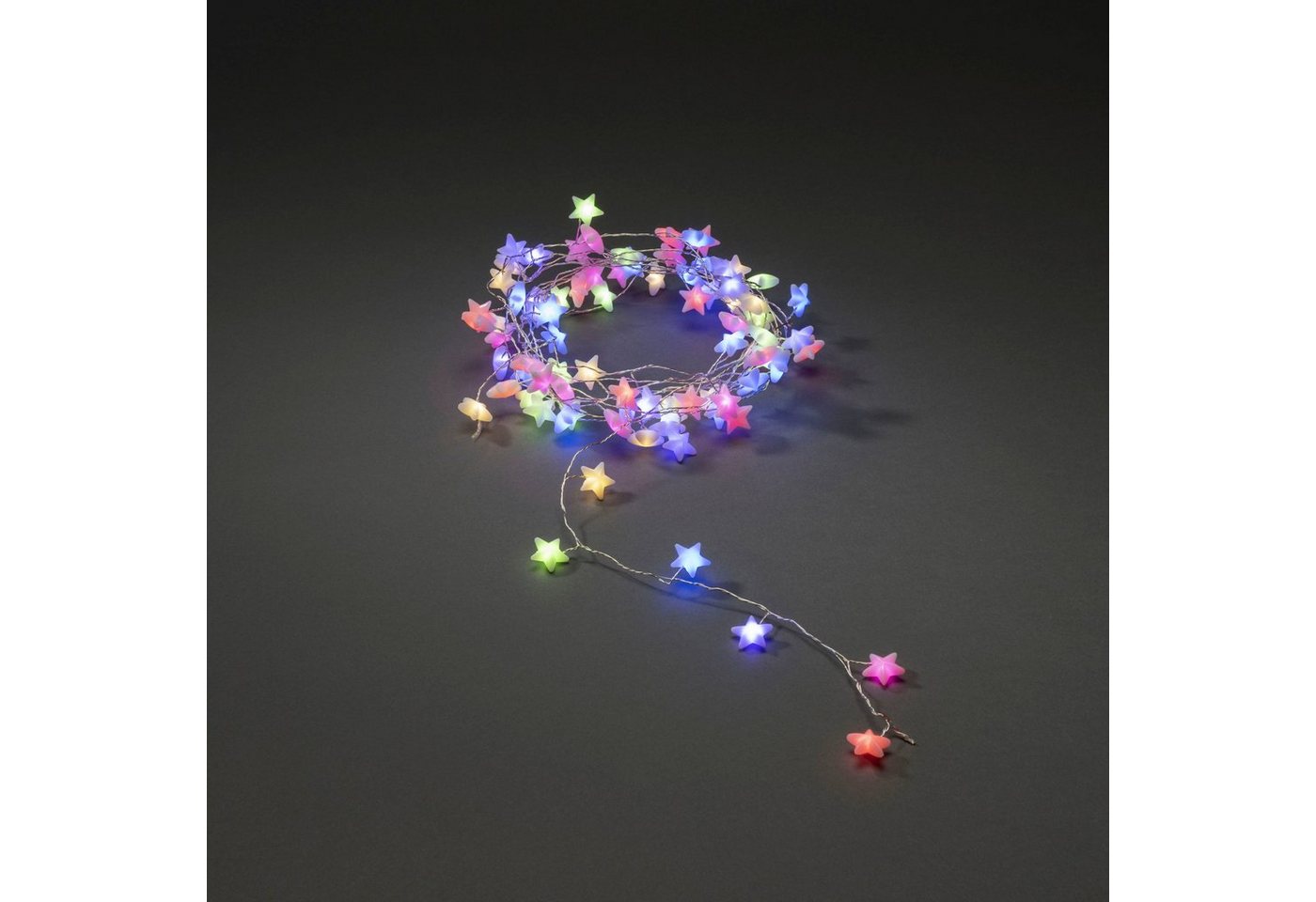 KONSTSMIDE LED-Lichterkette, 90-flammig, LED Sternenlichterkette, 90 bunte Dioden – Bild 2 von 4