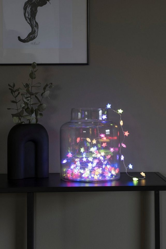 KONSTSMIDE LED-Lichterkette, 90-flammig, LED Sternenlichterkette, 90 bunte Dioden – Bild 3 von 4