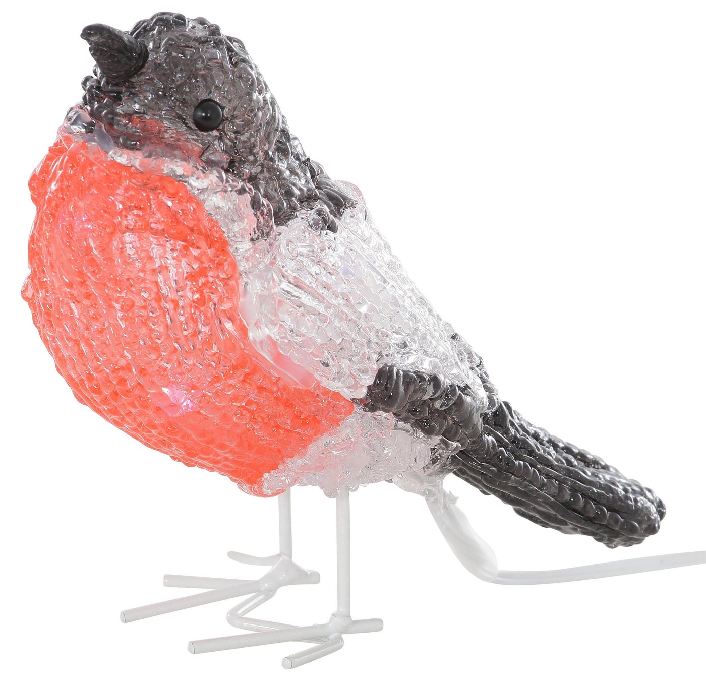 KONSTSMIDE LED-Lichterkette Rotkehlchen, Weihnachtsdeko rot aussen – Bild 3 von 5