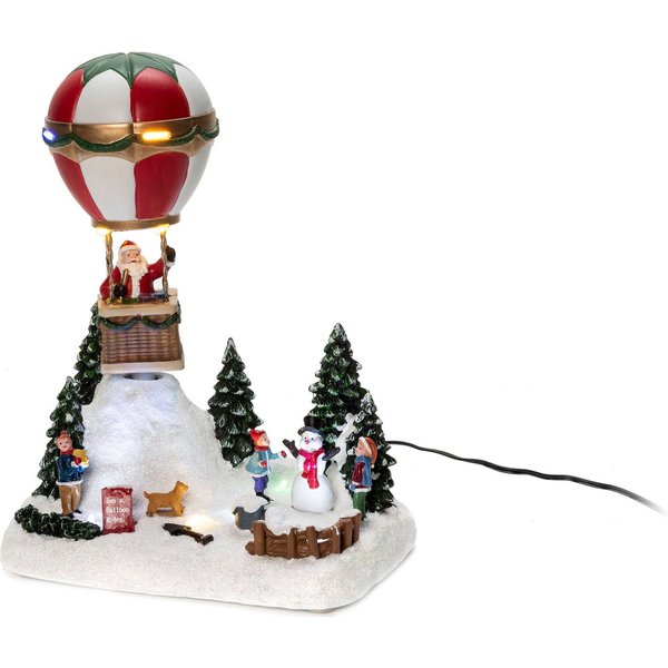 KONSTSMIDE Weihnachtsfigur (1 St), LED Heissluftballon mit Musik