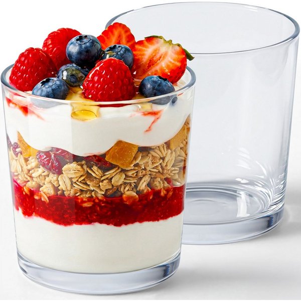 KONZEPT Dessertschale 6/12er Set 180 ml – Klassisches Design, Spülmaschinengeeignet, Kompakt, (12-tlg), Ideal für Desserts, Eis, Mousses und Snacks – Europäisch