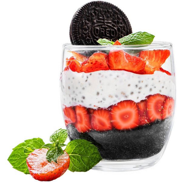 KONZEPT Dessertschale Dessertgläser Set aus Glas, große Gläser für Nachtisch, (12-tlg), glas, 225 ml