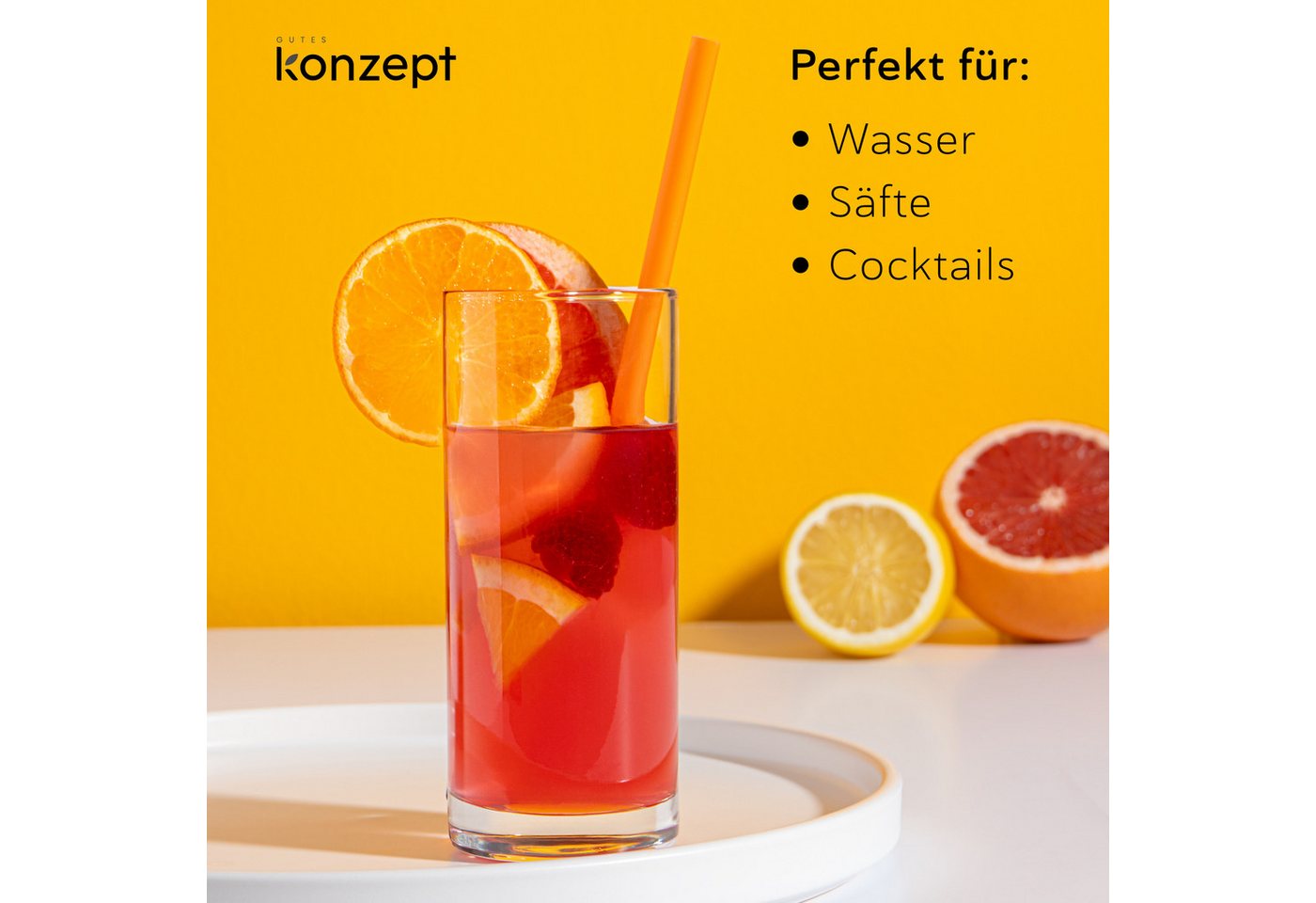 KONZEPT Gläser-Set 280ml Transparente Longdrinkgläser Set, Wassergläser, 6-tlg., Spülmaschinenfest, Ideal als Saftglas – Bild 5 von 5