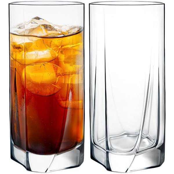 KONZEPT Gläser-Set 6 teilig/12 teilig, Longdrinkgläser, groß-280ml, 6-tlg., sicheres,Klares Glas ohne Mängel, Robust und langlebig