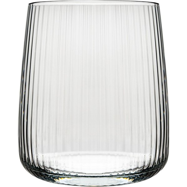 KONZEPT Gläser-Set 6 teilig, Trinkgläser Geriffelte 320 ml, Wassergläser, 6-tlg., Set 6 teilig, 320 ml, spülmaschinenfest