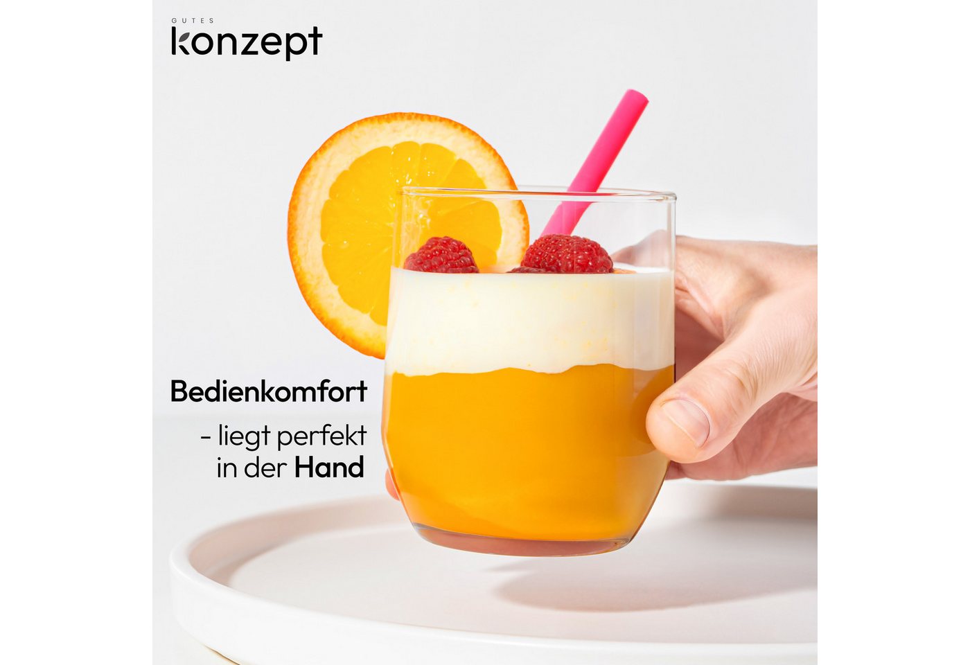 KONZEPT Gläser-Set Trinkgläser Set 6/12-teilig, Transparente 300ml, 6-tlg., Wassergläser Set, Ideal für Saft, Cocktails, Eiskaffee – Bild 3 von 5