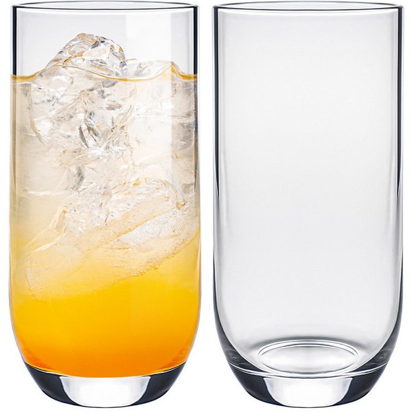 KONZEPT Gläser-Set Trinkgläser Set 6/12-teilig, Transparente 400ml, 6-tlg., Wassergläser Set, Ideal für Saft, Cocktails, Longdrinks, Eiskaffee