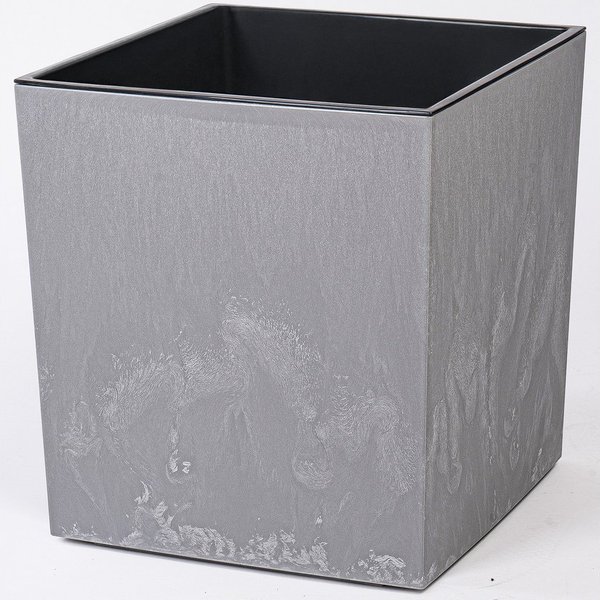 KONZEPT Pflanzkübel Blumenkübel mit Einsatz, XL 40x40x40 cm – UV-beständig & wetterfest, recyceltem Kunststoff, Beton-Optik für Garten, Balkon & Terrasse