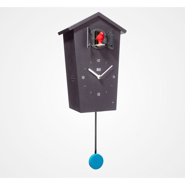 KOOKOO Pendelwanduhr BirdHouse, die moderne Kuckucksuhr