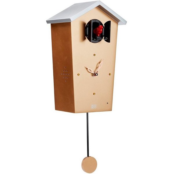 KOOKOO Pendelwanduhr BirdHouse, die moderne Kuckucksuhr