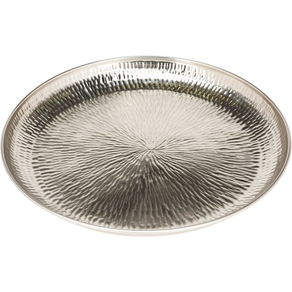 Koopman Dekotablett LETTY, Ø 40 cm, Silbergrau, Eisen, (1 St)