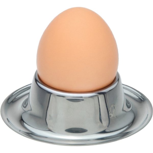 Koopman Eierbecher Edelstahl Rund 1/4 er Set, (Stück, 1-tlg., Packung), 1 Stk, Metall, Ø8cm, Lebensmittelecht, Spülmaschinengeeignet