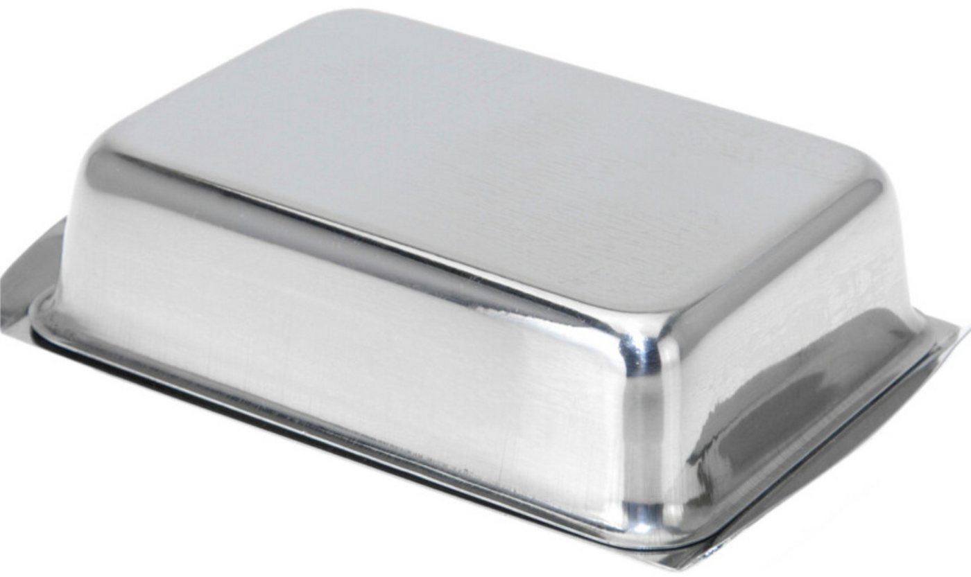Koopman Frühstücks-Set Butterdose Eierbecher Butterbehälter Eier Butter Set Edelstahl 7tlg (7-tlg), 7-teilig, Dose mit Deckel, Edelstahl, stapelbar, Ø 8cm – Bild 5 von 5