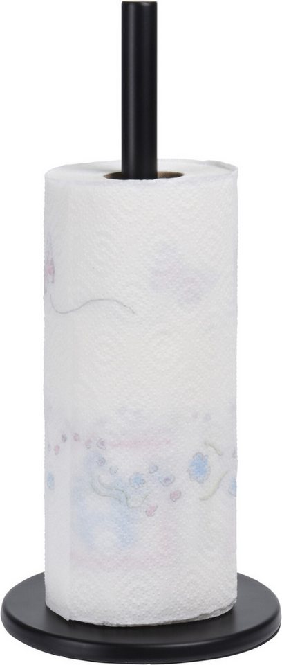 Koopman Küchenrollenhalter Papierständer Schwarz Metallständer 32 cm, (Stück, 1-St., Packung), Papierhalter, Edelstahl, 2 Tlg., Rollenhalter, Küchenpapier – Bild 4 von 5