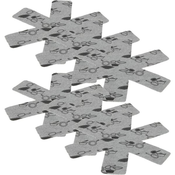 Koopman Pfannenschoner Pfannenschutz 38 cm 6 er Set, Set, 6-tlg., Topfschoner, Küchenutensil, 3 mm dick