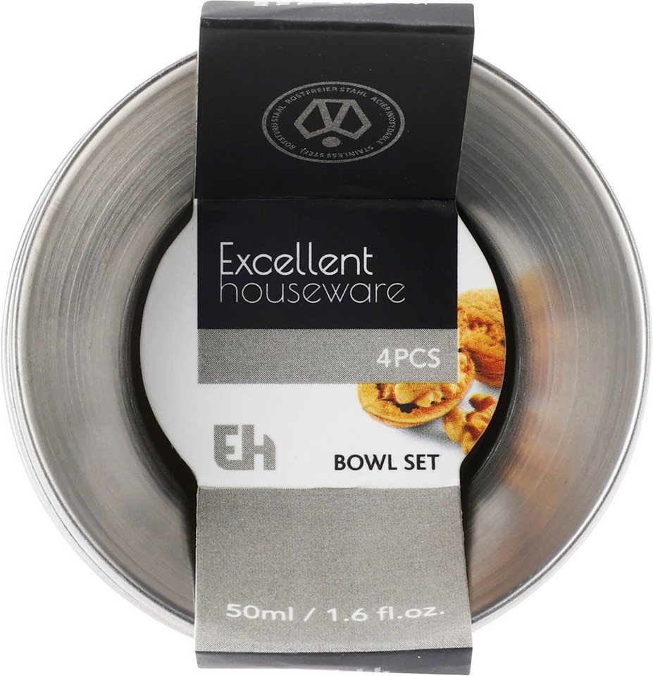 Koopman Servierschale Dipschale Soßenschale Edelstahl Schale 6x2,5cm 8er Set, Edelstahl, (Set, 8-tlg), 8tlg, Spülmaschinengeeignet, Rostfrei, für Saucen / Dips, – Bild 5 von 5