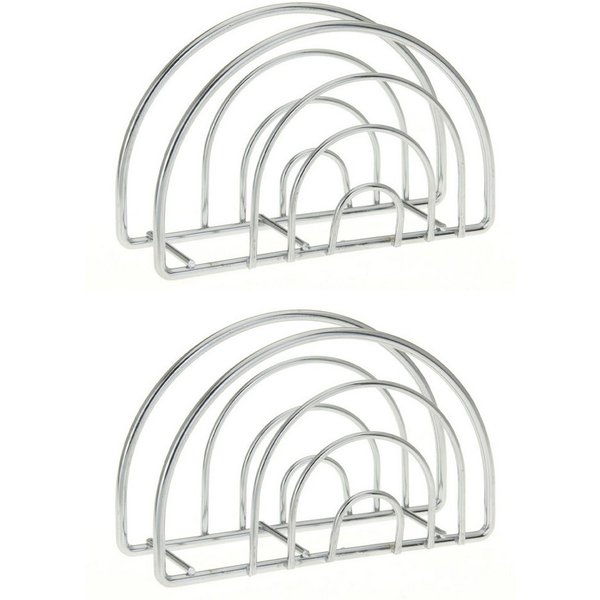 Koopman Serviettenhalter JERRY, Silbergrau, Metall, B 14 x H 9 x T 4 cm, Metall