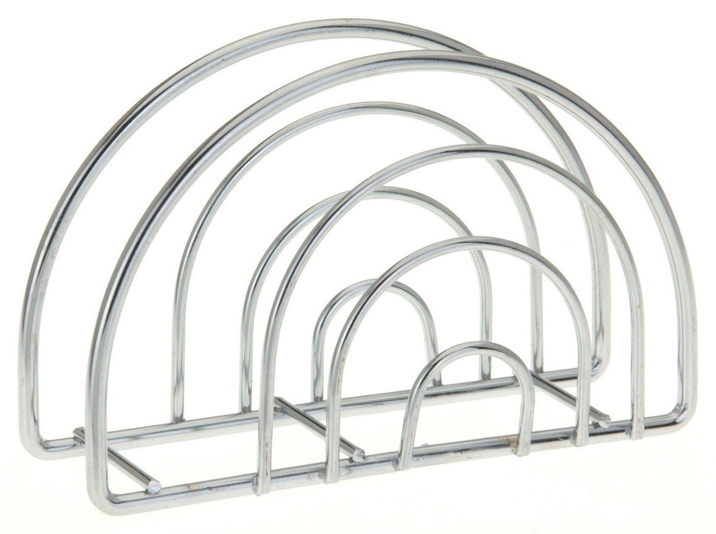Koopman Serviettenhalter JERRY, Silbergrau, Metall, B 14 x H 9 x T 4 cm, Metall – Bild 2 von 2