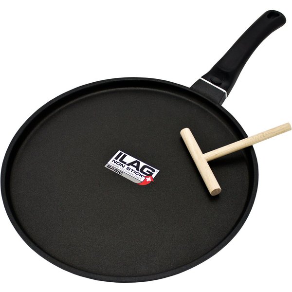 Kopf Crêpepfanne Marra, Aluminiumguss, 28 cm, ILAG Beschichtung, inkl. Teigverteiler