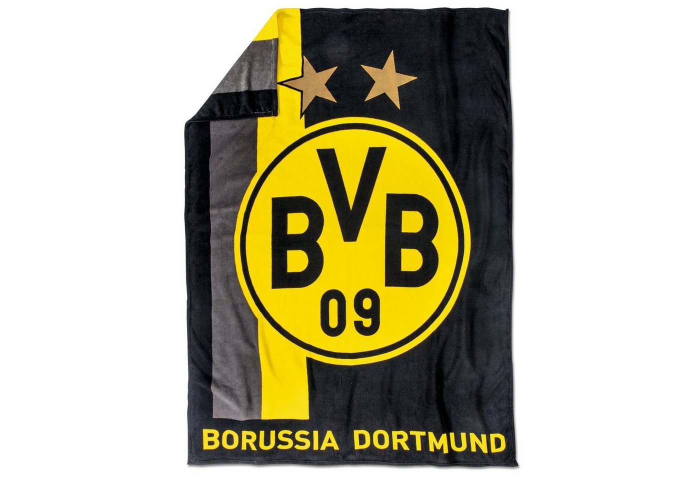 BVB Kopfkissen BVB-Fleecedecke mit Streifenmuster, Füllung: 100 % Polyester Coral Fleece, Bezug: 100 % Polyester Coral Fleece, Rückenschläfer – Bild 2 von 2