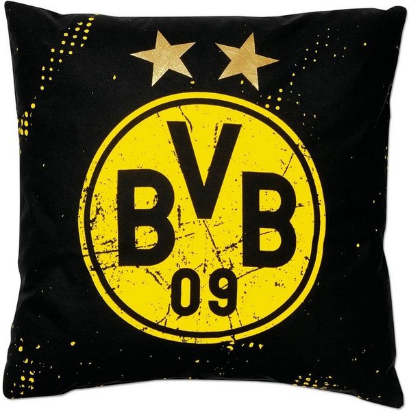 BVB Kopfkissen BVB-Kissen Sterne, Füllung: Oberstoff 100% Baumwolle, Füllung 100 % Polyester, Bezug: 100% Baumwolle, Rückenschläfer