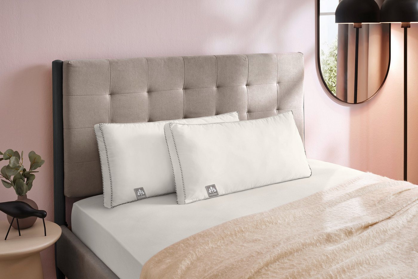 Irisette Kopfkissen irisette® Sensible 2er Set 40x80 cm, Füllung: 100% Polyester, Seitenschläfer, Bauchschläfer, Rückenschläfer, temperatur- und feuchtigkeitsre – Bild 2 von 5