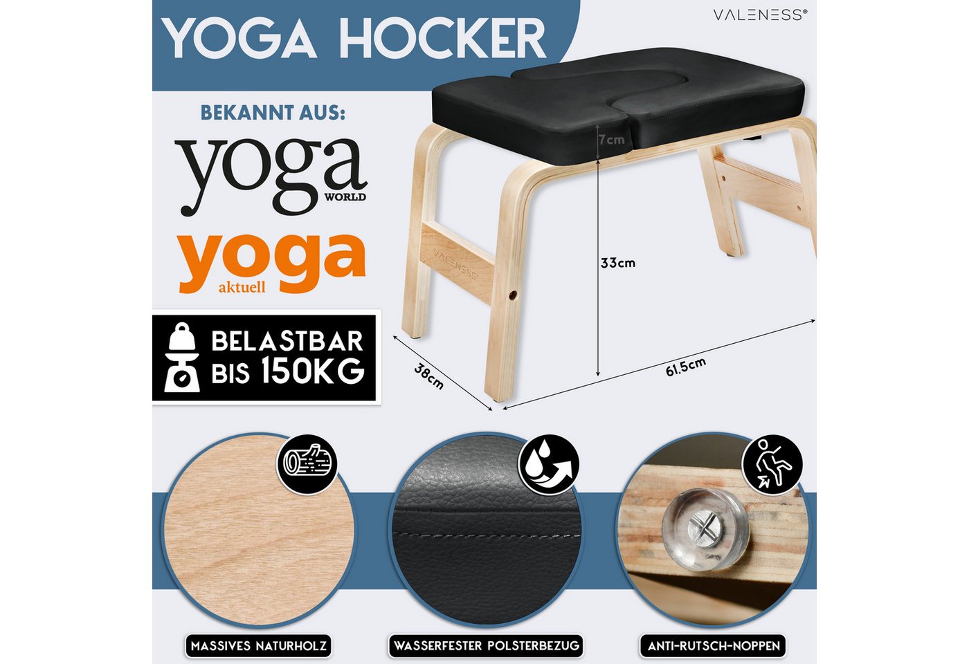 VALENESS Kopfstandhocker VALENESS® Yoga Kopfstandhocker – Bild 2 von 5