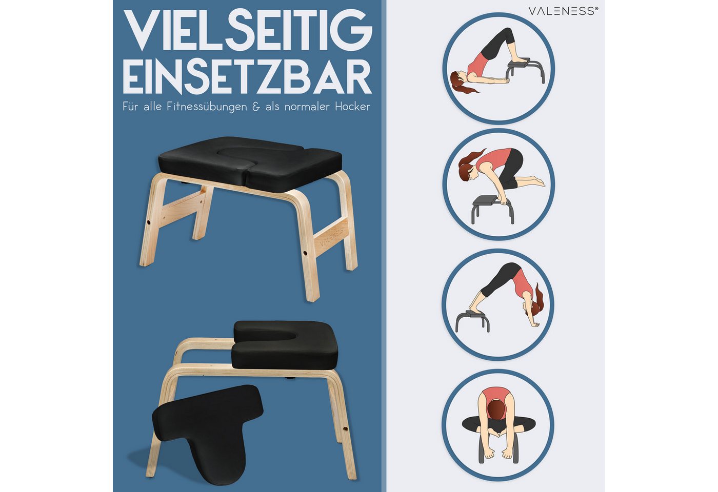 VALENESS Kopfstandhocker VALENESS® Yoga Kopfstandhocker – Bild 5 von 5