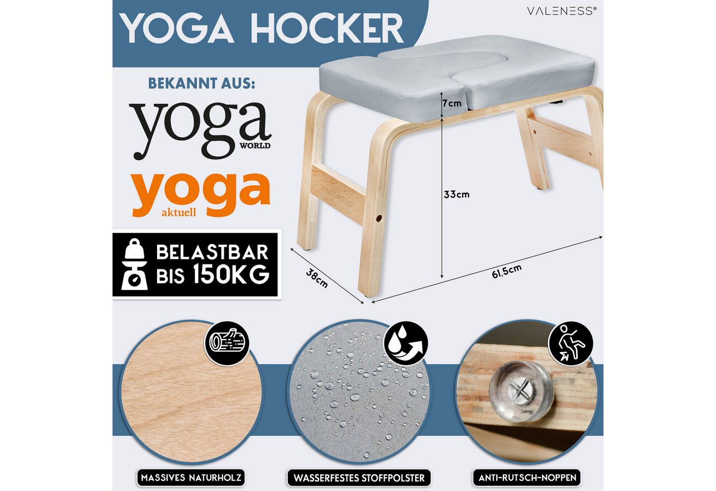 VALENESS Kopfstandhocker VALENESS® Yoga Kopfstandhocker – Bild 2 von 5