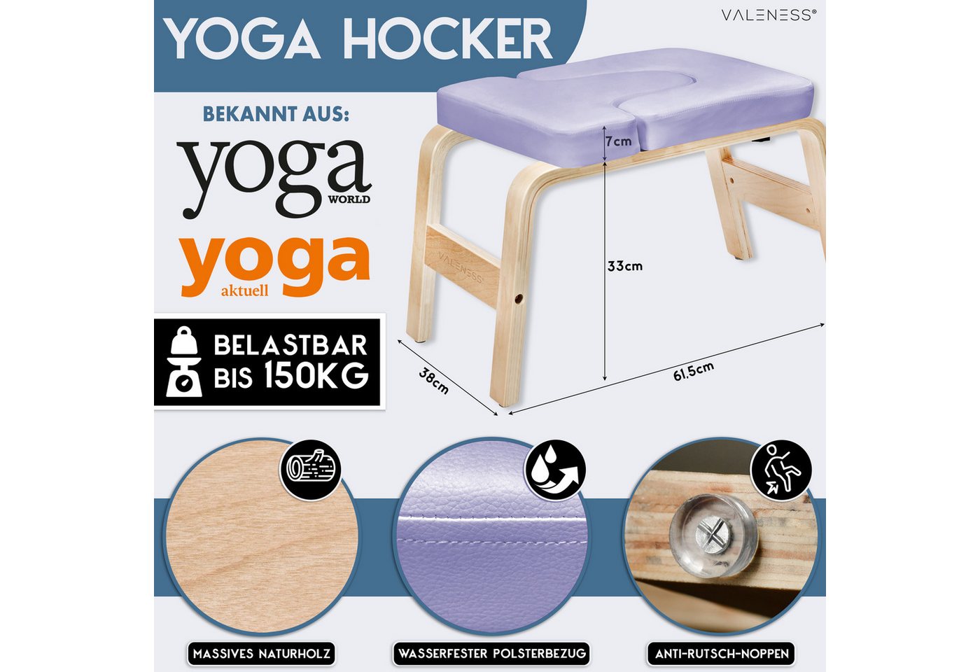 VALENESS Kopfstandhocker VALENESS® Yoga Kopfstandhocker – Bild 2 von 5