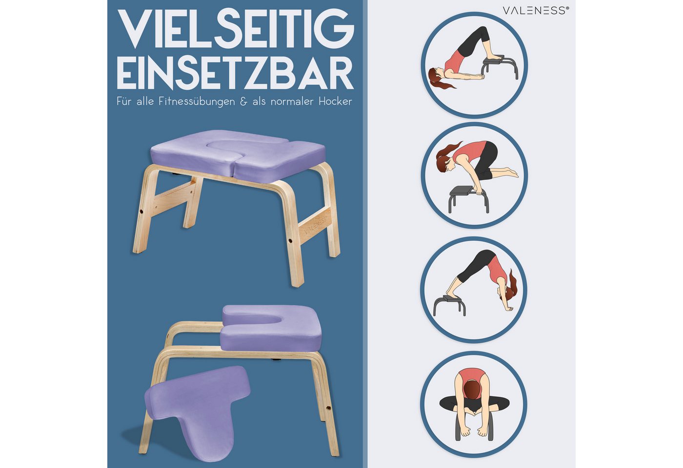 VALENESS Kopfstandhocker VALENESS® Yoga Kopfstandhocker – Bild 5 von 5