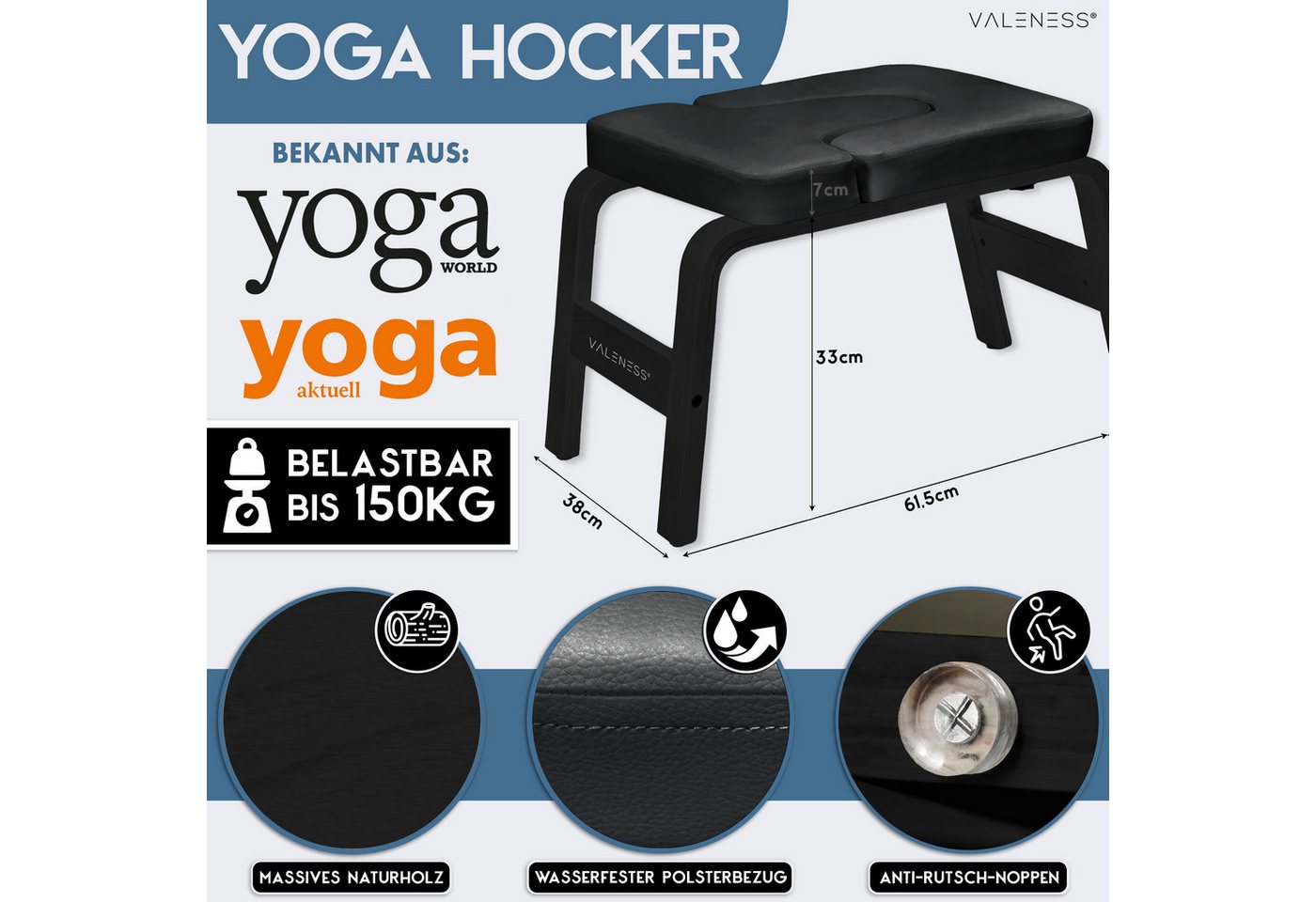 VALENESS Kopfstandhocker VALENESS® Yoga Kopfstandhocker – Bild 2 von 5