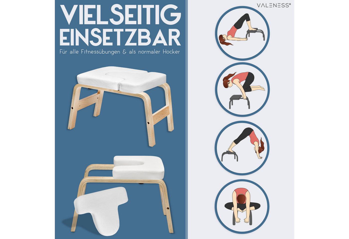 VALENESS Kopfstandhocker VALENESS® Yoga Kopfstandhocker – Bild 5 von 5