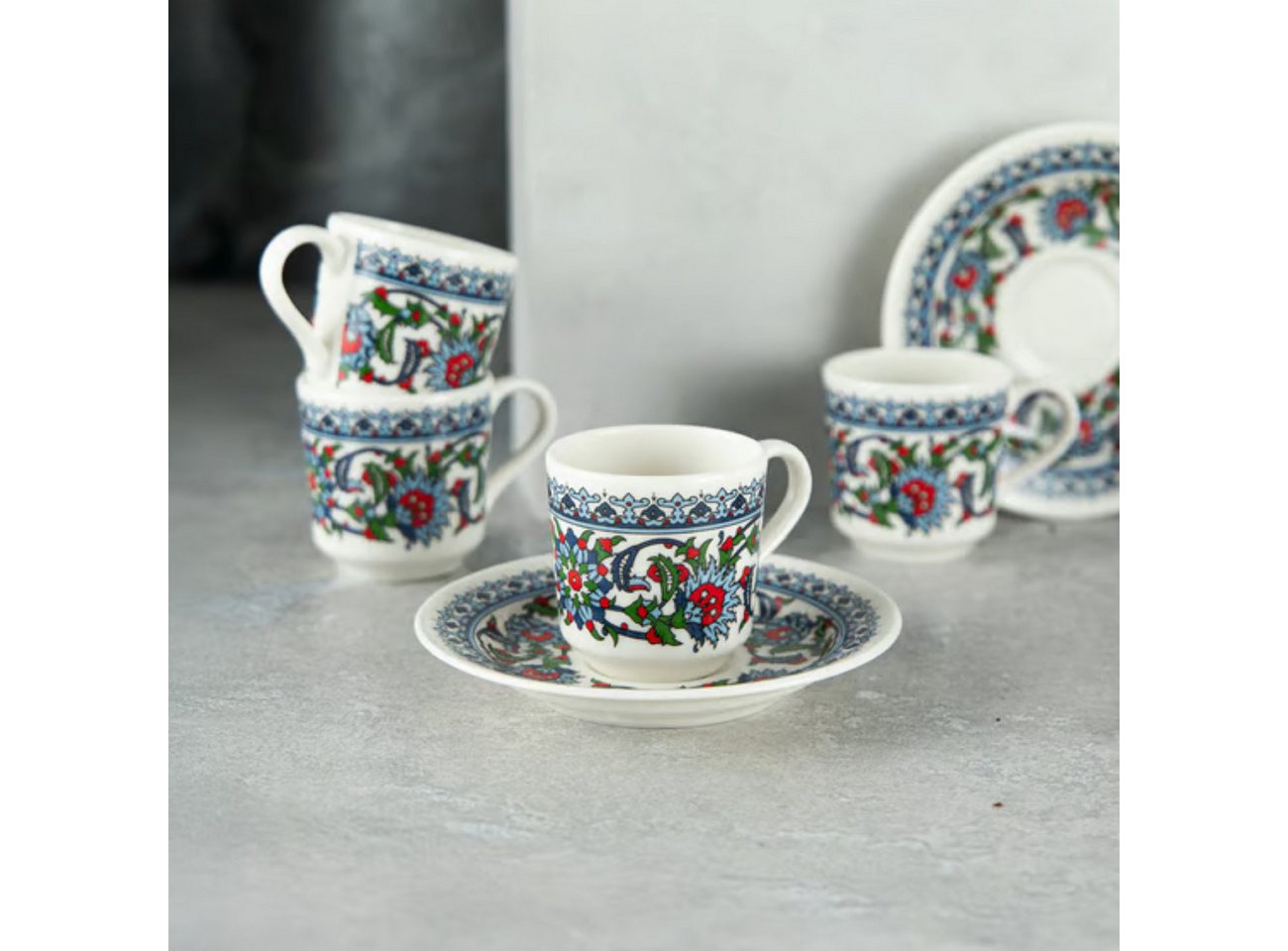 Korkmaz Kaffeeservice A8631-7 Topkapi (12-tlg), 6 Personen, Porzellan, Orientalisches Design für 6 Personen, 70 ml – Bild 3 von 4