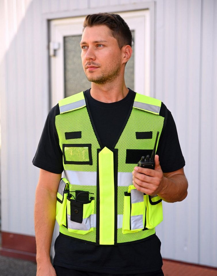 korntex Warnweste Mesh Tactical Vest Sparta Sicherheitsweste – Bild 3 von 4