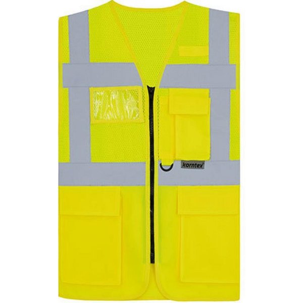 korntex Warnweste Multifunkitons-Warnweste Mesh Multifunction Vest
