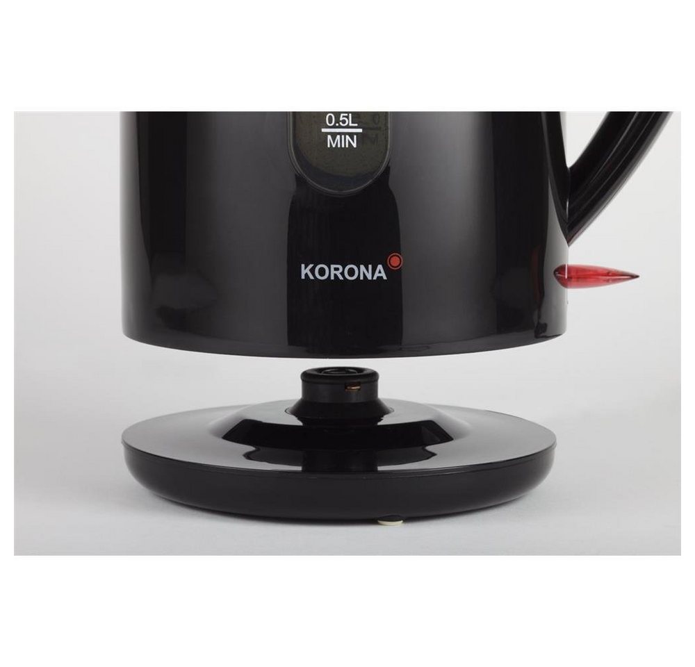 KORONA Wasserkocher Schwarz 1,7 Liter 2200W 360° Basisstation kabellos, 2200 W, Dampf-Stopp Automatik, Trockengehschutz, verdecktes Heizelement – Bild 2 von 5