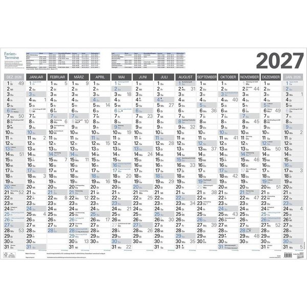 Korsch Verlag Wandkalender Großer Wandtimer 2027