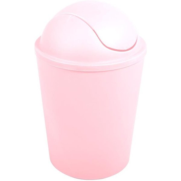 MSV Kosmetikeimer MSV Kosmetikeimer Abfalleimer Schwingdeckeleimer 5,5 Liter Kunststoff