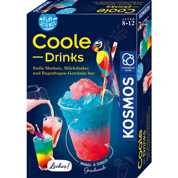 Kosmos Experimentierkasten Fun Science Coole Drinks, Made in Germany