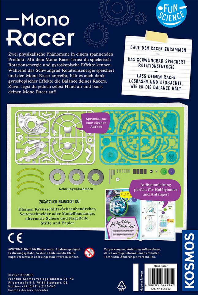 Kosmos Experimentierkasten Fun Science Mono Racer – Bild 2 von 5