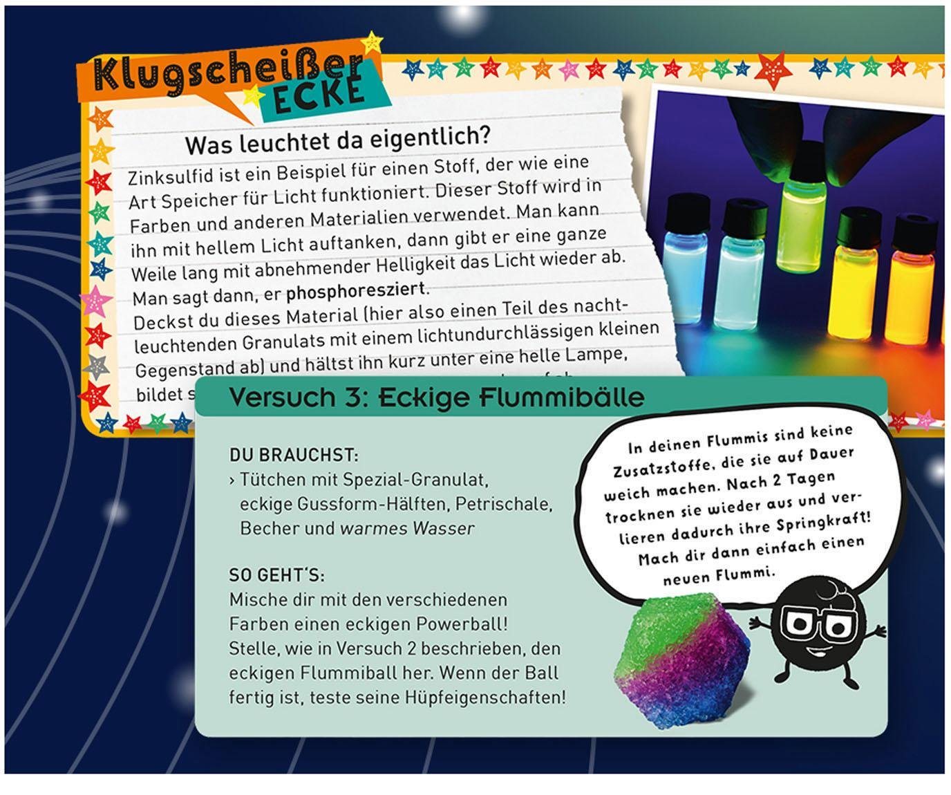Kosmos Experimentierkasten Fun Science Nachtleuchtende Flummi-Power – Bild 2 von 5