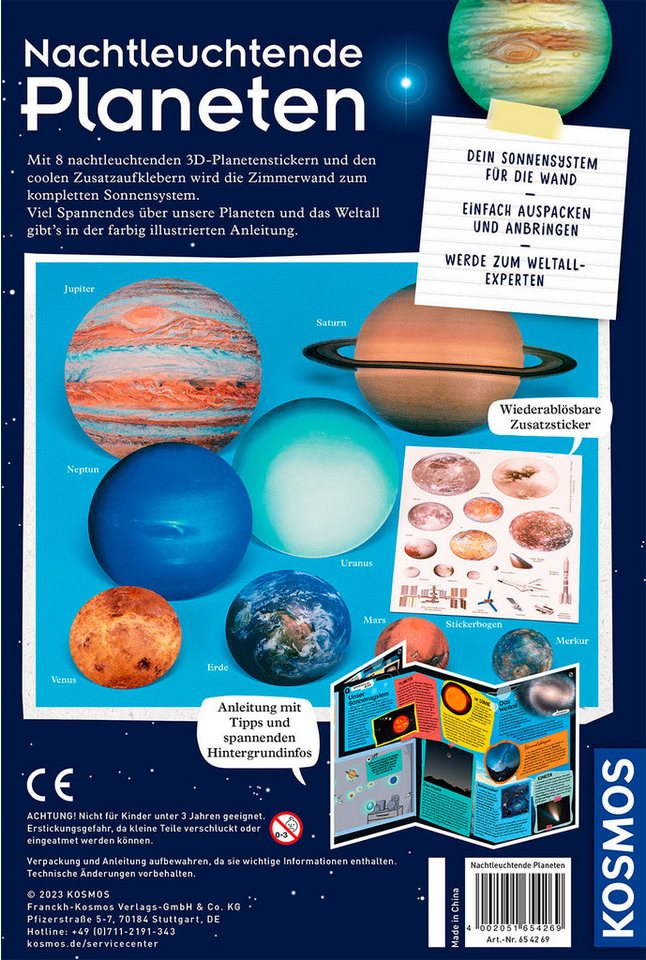 Kosmos Experimentierkasten Nachtleuchtende Planeten – Bild 2 von 5