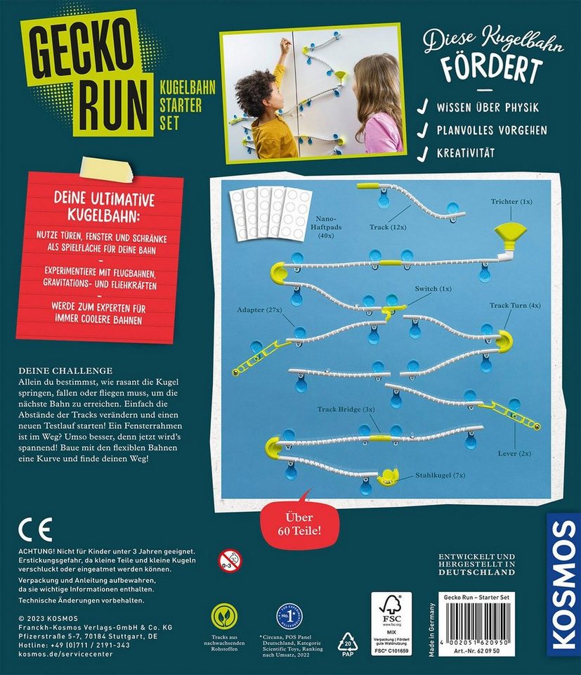 Kosmos Kugelbahn Gecko Run - Starter Set – Bild 2 von 5